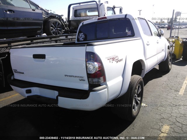 3TMJU4GN7CM134166 - 2012 TOYOTA TACOMA DOUBLE CAB PRERUNNER WHITE photo 4