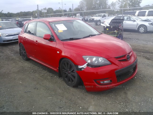 JM1BK34L971659417 - 2007 MAZDA SPEED 3 RED photo 1