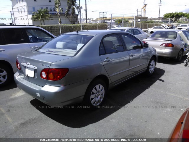 1NXBR32E33Z145227 - 2003 TOYOTA COROLLA CE/LE/S GRAY photo 4