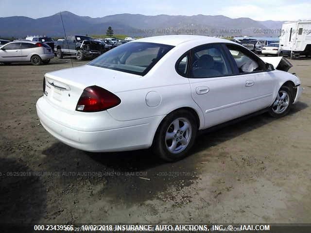 1FAFP55292G228222 - 2002 FORD TAURUS SES WHITE photo 4