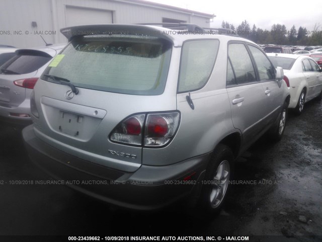 JTJHF10U630296833 - 2003 LEXUS RX 300 SILVER photo 4