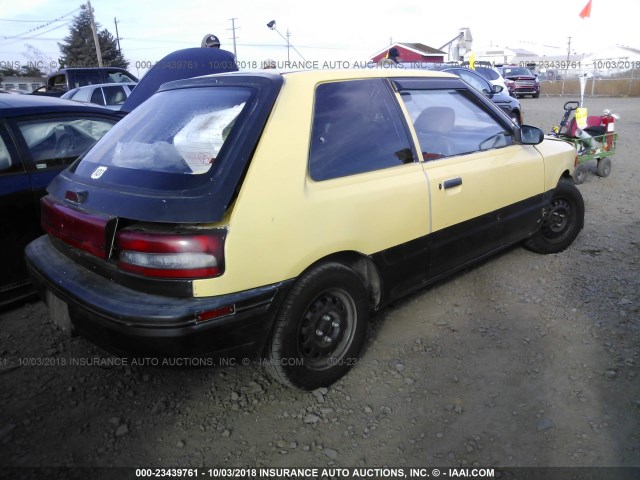 JM1BG234XR0792573 - 1994 MAZDA 323 YELLOW photo 4