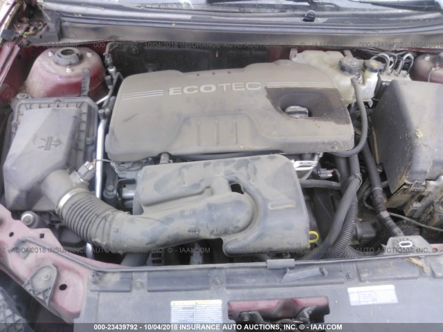 1G2ZF57B884132667 - 2008 PONTIAC G6 VALUE LEADER/BASE RED photo 10