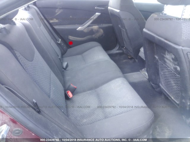 1G2ZF57B884132667 - 2008 PONTIAC G6 VALUE LEADER/BASE RED photo 8