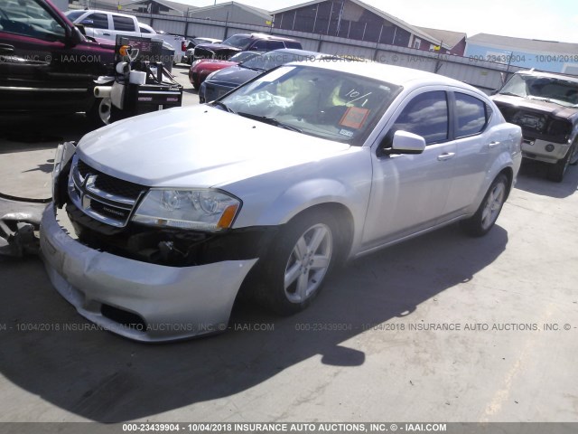 1B3BD1FB9BN590993 - 2011 DODGE AVENGER MAINSTREET SILVER photo 2