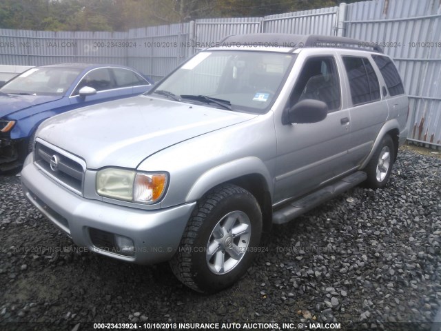 JN8DR09Y13W814311 - 2003 NISSAN PATHFINDER LE/SE SILVER photo 2