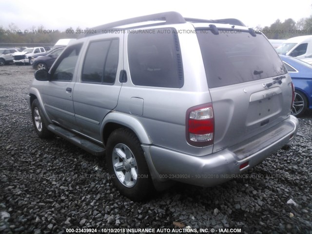 JN8DR09Y13W814311 - 2003 NISSAN PATHFINDER LE/SE SILVER photo 3