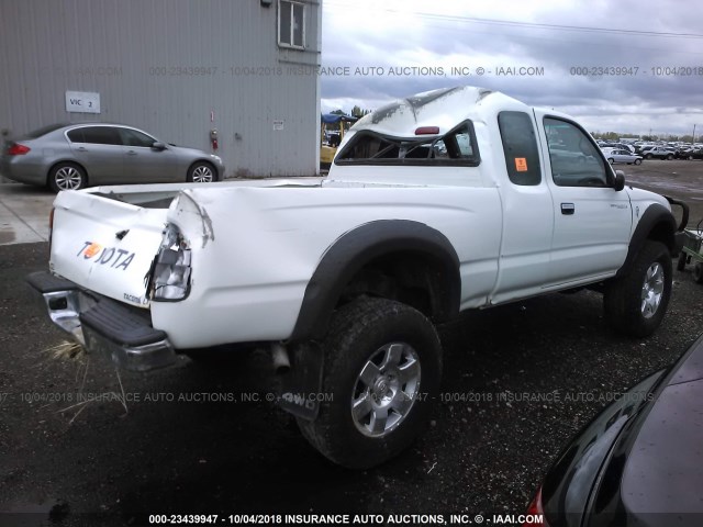 4TAWN72N7VZ314711 - 1997 TOYOTA TACOMA XTRACAB WHITE photo 4