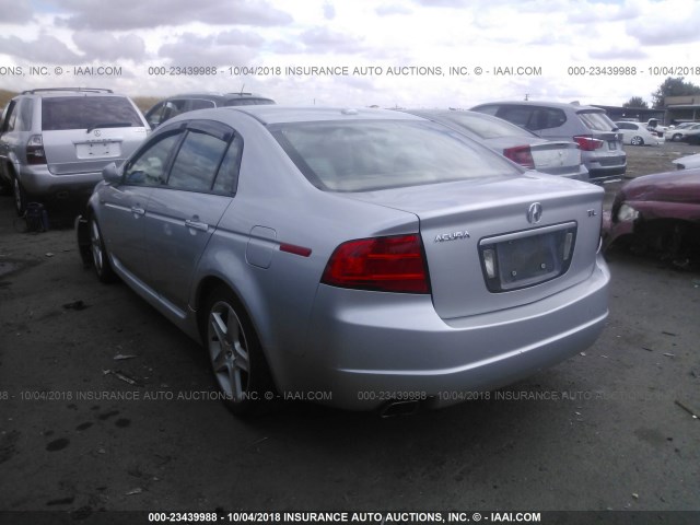 19UUA662X5A061319 - 2005 ACURA TL SILVER photo 3