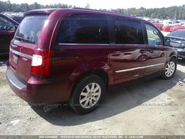 2C4RC1CG2CR169928 - 2012 CHRYSLER TOWN & COUNTRY TOURING L BURGUNDY photo 4