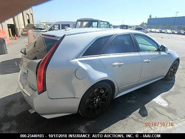 1G6DV8EP1C0135101 - 2012 CADILLAC CTS-V SILVER photo 4