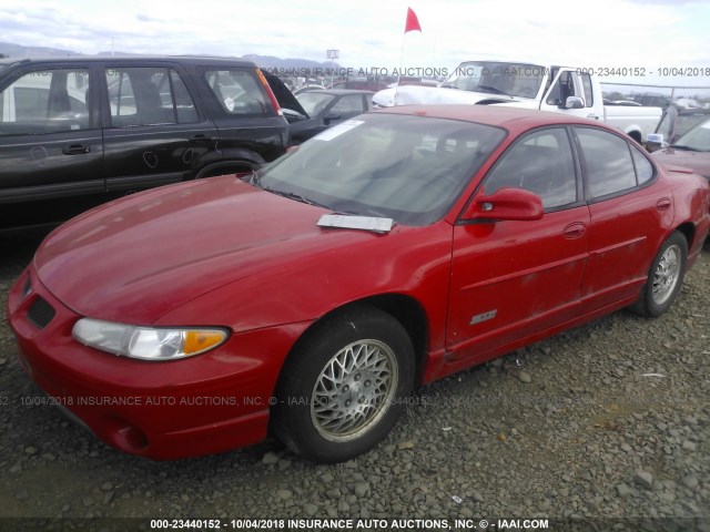 1G2WP5211VF321112 - 1997 PONTIAC GRAND PRIX GTP წითელი ფოტო 2