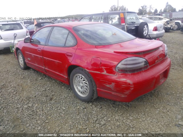 1G2WP5211VF321112 - 1997 PONTIAC GRAND PRIX GTP წითელი ფოტო 3