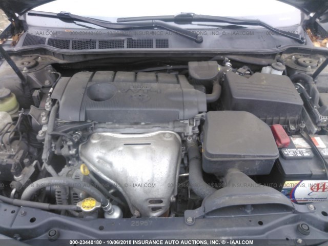 4T4BF3EK5BR187851 - 2011 TOYOTA CAMRY SE/LE/XLE შავი ფოტო 10