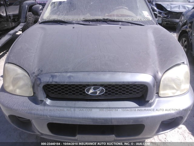 KM8SB12B44U836167 - 2004 HYUNDAI SANTA FE GL BLACK photo 10