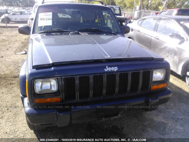 1J4FJ78S0VL578010 - 1997 JEEP CHEROKEE COUNTRY Dark Blue photo 6