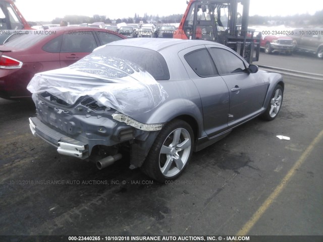 JM1FE173150153818 - 2005 MAZDA RX8 SILVER photo 4