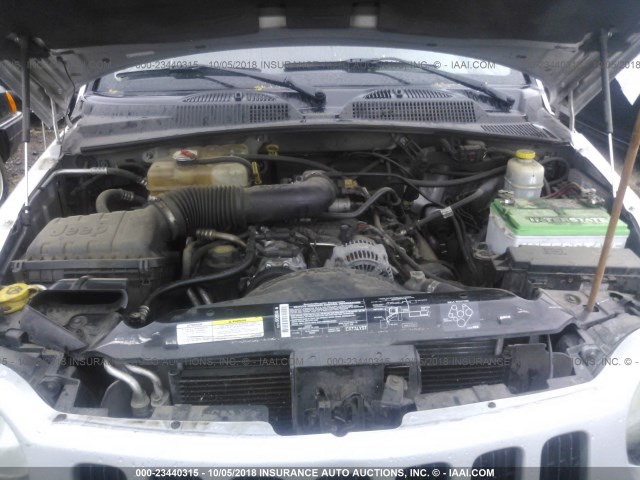 1J4GL48K04W130408 - 2004 JEEP LIBERTY SPORT 银色 照片 10