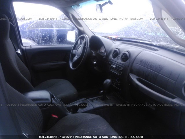 1J4GL48K04W130408 - 2004 JEEP LIBERTY SPORT 银色 照片 5