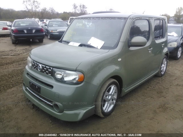 JN8AZ28R39T110615 - 2009 NISSAN CUBE S/SL GREEN photo 2