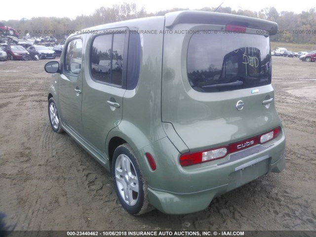 JN8AZ28R39T110615 - 2009 NISSAN CUBE S/SL GREEN photo 3