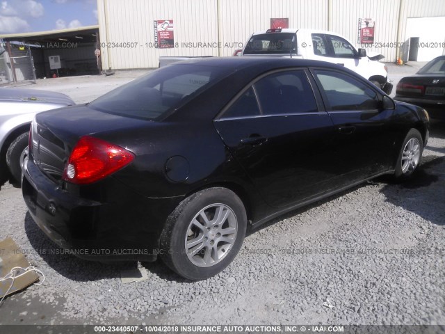 1G2ZF57B084165307 - 2008 PONTIAC G6 BLACK photo 4