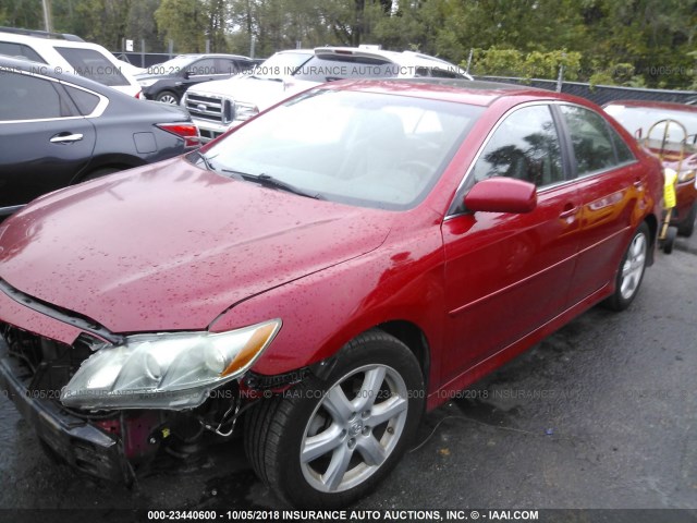 4T1BK46K67U042805 - 2007 TOYOTA CAMRY NEW GENERAT LE/XLE/SE RED photo 2