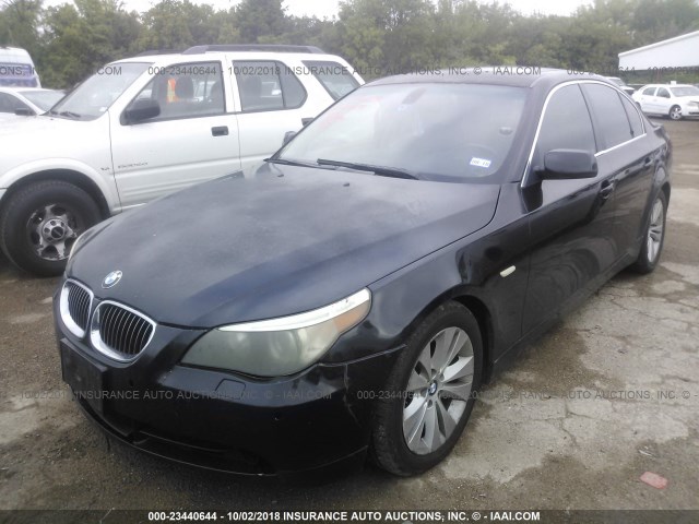 WBANB33585CN66161 - 2005 BMW 545 I BLACK photo 2