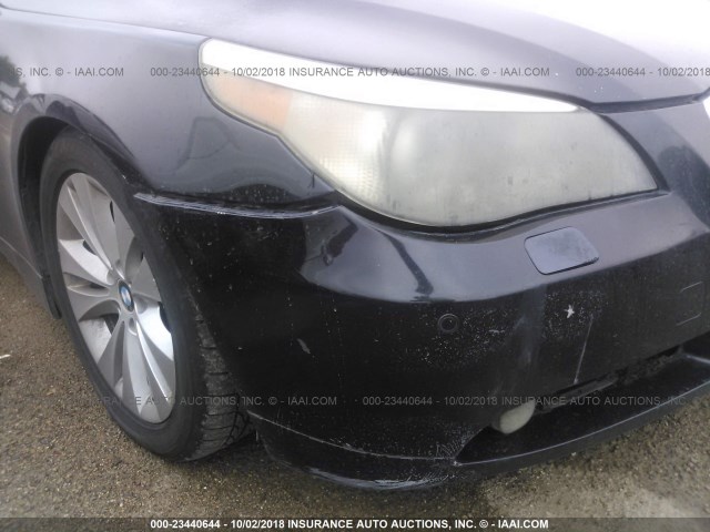 WBANB33585CN66161 - 2005 BMW 545 I BLACK photo 6