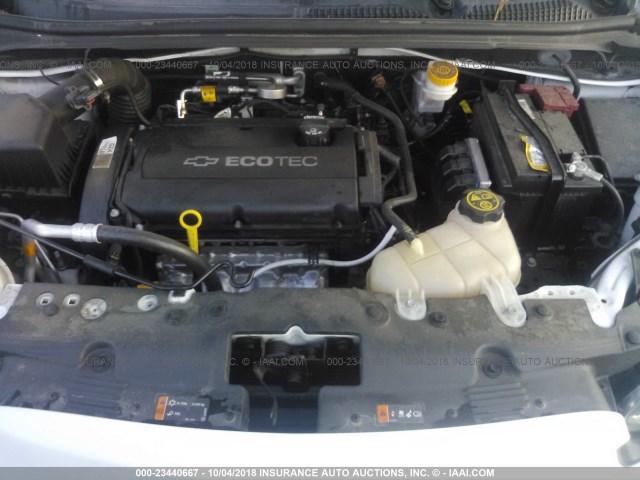 1G1JA6SH2G4171500 - 2016 CHEVROLET SONIC LS WHITE photo 10