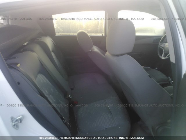 1G1JA6SH2G4171500 - 2016 CHEVROLET SONIC LS WHITE photo 8