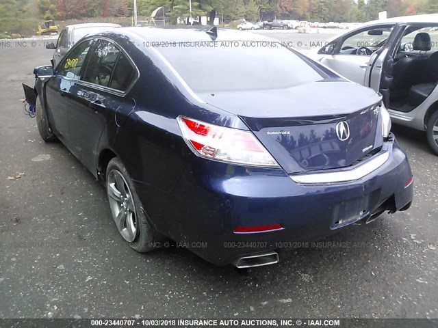 19UUA9F50EA001075 - 2014 ACURA TL TECH BLUE photo 3