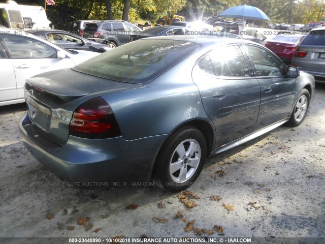2G2WP552861231503 - 2006 PONTIAC GRAND PRIX BLUE photo 4