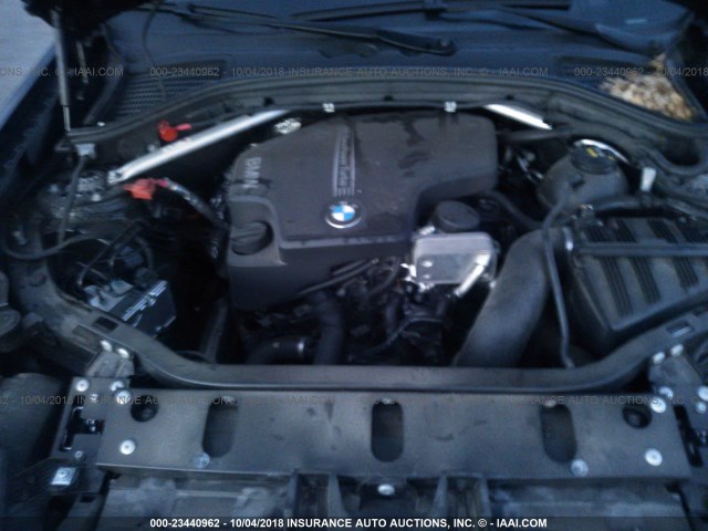 5UXWZ7C55H0V85734 - 2017 BMW X3 SDRIVE28I BLACK photo 10