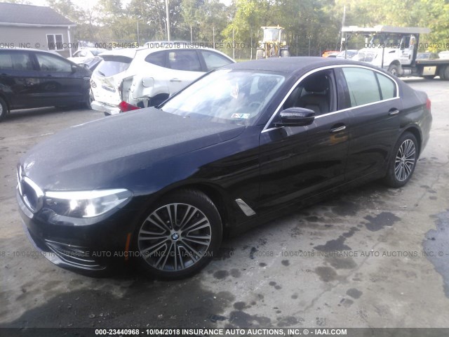 WBAJA7C38HG907143 - 2017 BMW 530 XI BLACK photo 2