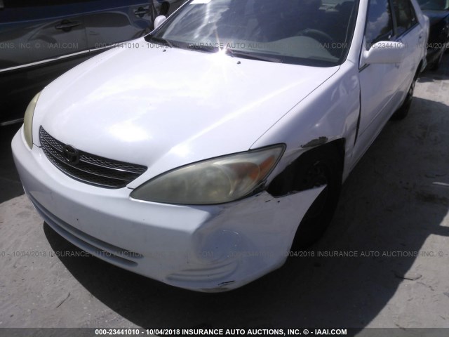 4T1BE32K32U014251 - 2002 TOYOTA CAMRY LE/XLE/SE Ақ фото 6