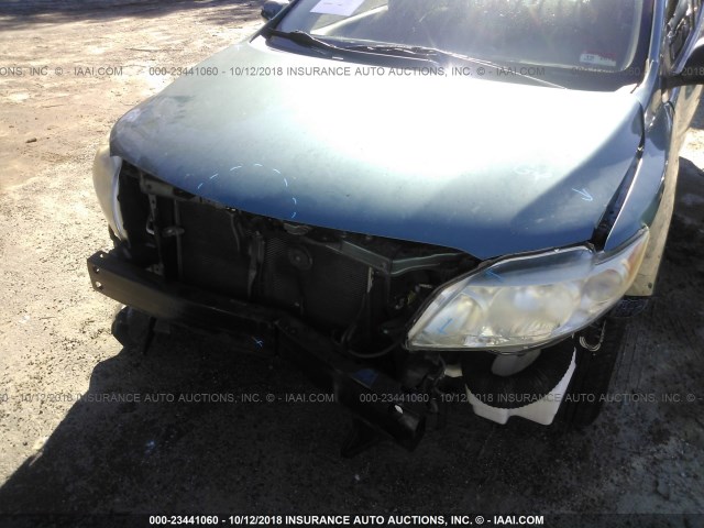 JTDBL40E99J026042 - 2009 TOYOTA COROLLA LE/XLE GREEN photo 6