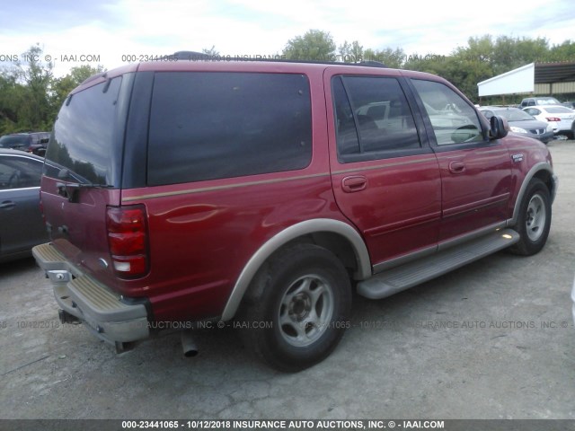 1FMFU18L31LB48223 - 2001 FORD EXPEDITION EDDIE BAUER RED photo 4