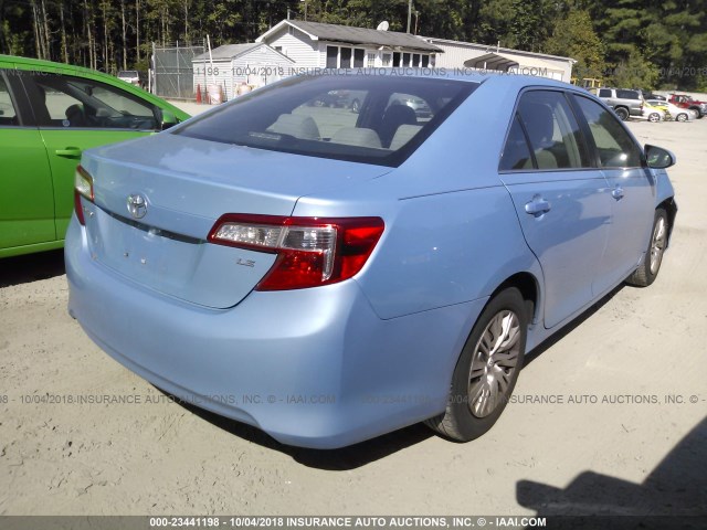 4T1BF1FK5EU732898 - 2014 TOYOTA CAMRY L/SE/LE/XLE Mavi foto 4