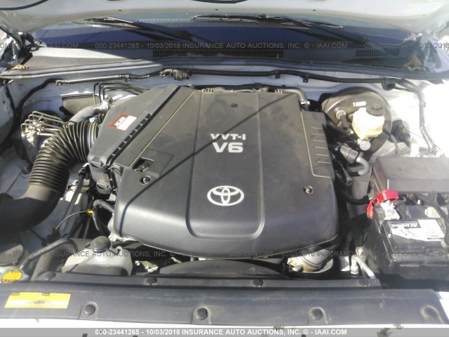 5TFJU4GN9BX009775 - 2011 TOYOTA TACOMA DOUBLE CAB PRERUNNER WHITE photo 10