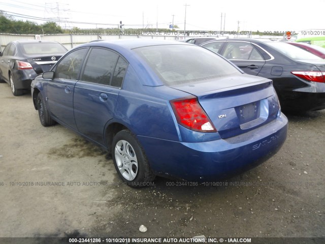 1G8AJ52FX5Z128338 - 2005 SATURN ION LEVEL 2 BLUE photo 3