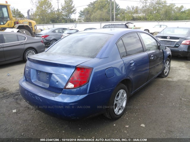 1G8AJ52FX5Z128338 - 2005 SATURN ION LEVEL 2 BLUE photo 4