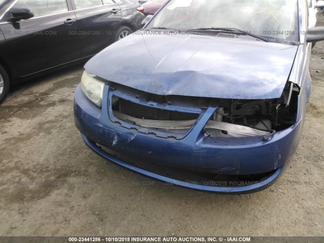 1G8AJ52FX5Z128338 - 2005 SATURN ION LEVEL 2 BLUE photo 6