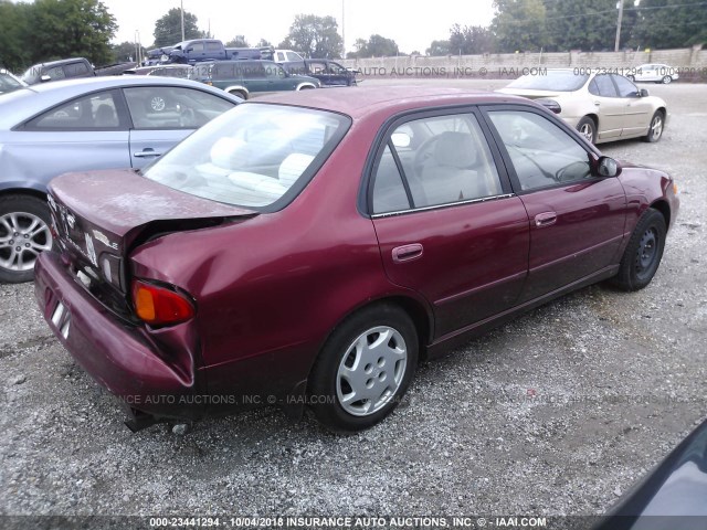 1NXBR12E7XZ283606 - 1999 TOYOTA COROLLA VE/CE/LE 红色 照片 4