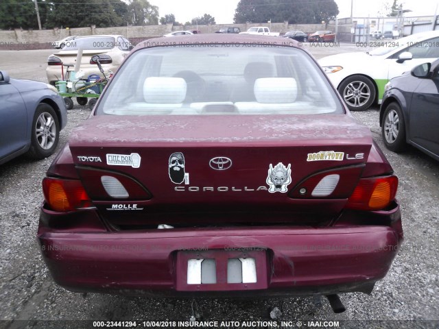 1NXBR12E7XZ283606 - 1999 TOYOTA COROLLA VE/CE/LE 红色 照片 6