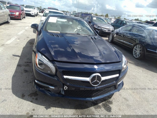 WDDJK7DA2DF015800 - 2013 MERCEDES-BENZ SL 550 BLUE photo 6