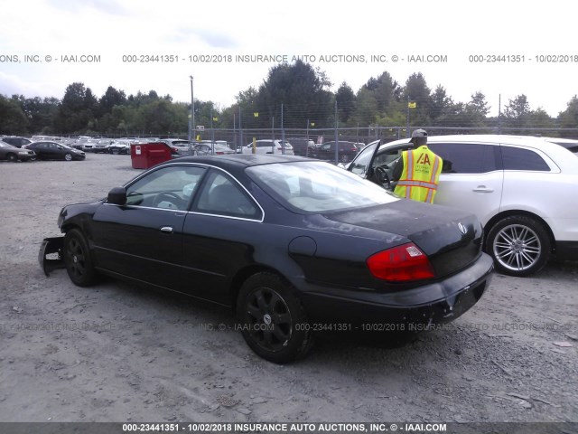 19UYA424X1A004240 - 2001 ACURA 3.2CL BLACK photo 3