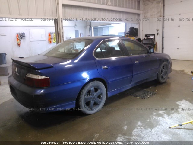 19UUA56922A024736 - 2002 ACURA 3.2TL TYPE-S BLUE photo 4