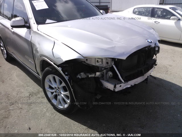 5UXKR2C52F0H35039 - 2015 BMW X5 SDRIVE35I SILVER photo 6