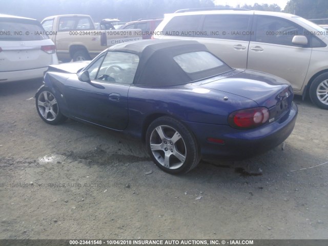 JM1NB353330308207 - 2003 MAZDA MX-5 MIATA LS BLUE photo 3